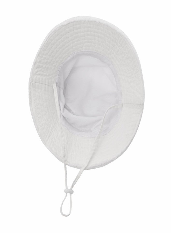 Reyow Baby Toddler Sun Hat for Boy Girl Bucket Hat Infant Beach Swim Sun Hat Kids Summer UPF 50+ Sun Protection Cap (US, Age, 6 Months, 24 Months, White) - Image 4