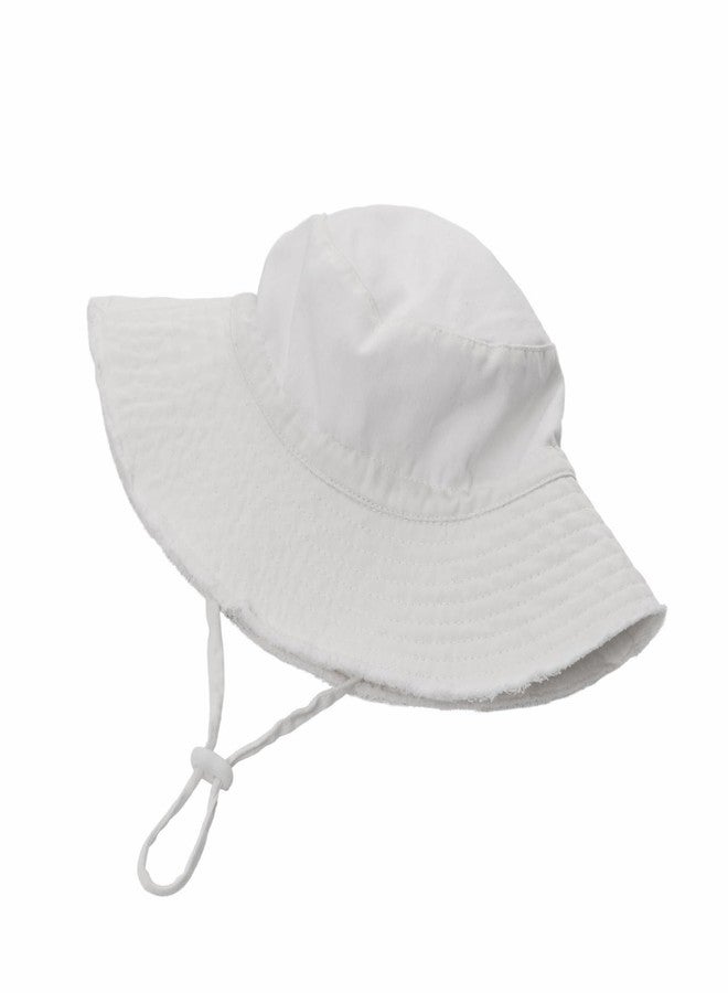 Reyow Baby Toddler Sun Hat for Boy Girl Bucket Hat Infant Beach Swim Sun Hat Kids Summer UPF 50+ Sun Protection Cap (US, Age, 6 Months, 24 Months, White) - Image 3