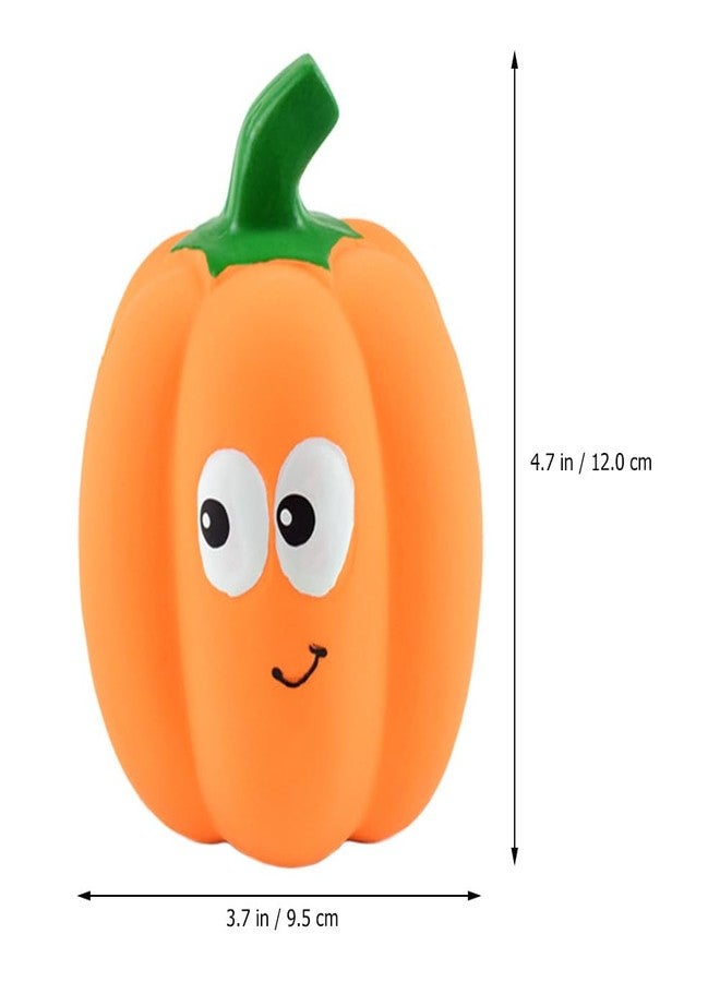 balacoo Squeaky Dog Toys - Latex Pumpkin Dog Toys for Small Dogs, Halloween, Puppy Chew Ball with Squeaker Dog, Grinding Teeth Toy Pet Interactive Play - Image 5