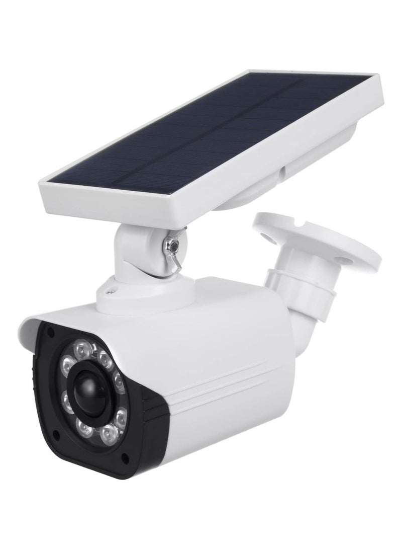 كاميرا مراقبة وهمية مع ضوء LED، حساس حركة PIR، تعمل بالطاقة الشمسية، مقاومة للماء IP66، مناسبة للاستخدام الخارجي - Image 1