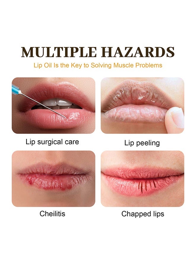 EELHOE Honey Lip Oil,Moisturizing Honey Pot Lip Oil Lip Gloss Lip Balm, Moisturizing Propolis Sleeping Lip Mask Hydrating & Prevention Dry, Winter Lip Care Products 5g - Image 2