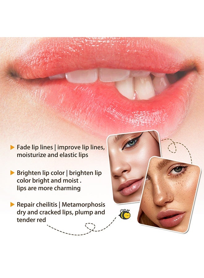 EELHOE Honey Lip Oil,Moisturizing Honey Pot Lip Oil Lip Gloss Lip Balm, Moisturizing Propolis Sleeping Lip Mask Hydrating & Prevention Dry, Winter Lip Care Products 5g - Image 4