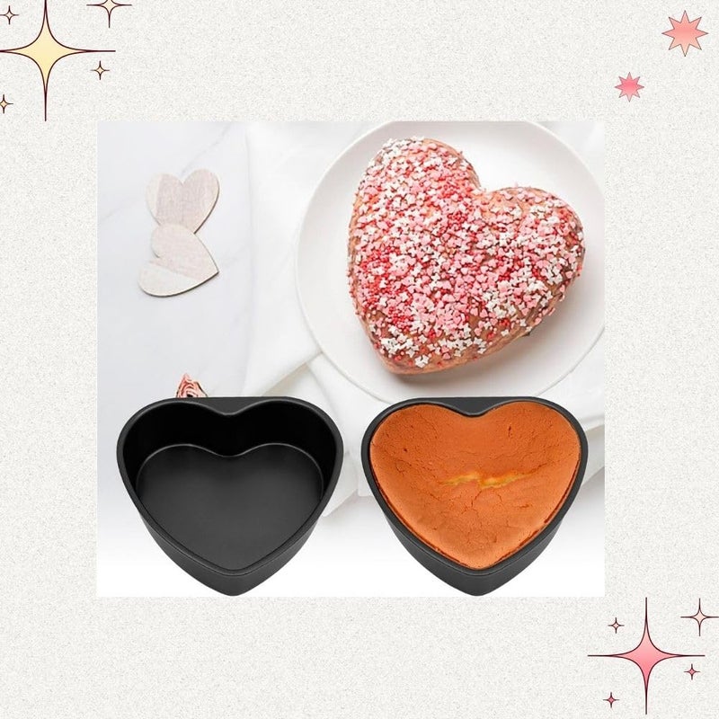 Casa Azul Heart Cake Pan 9Inch Bakeware NonStick Carbon Steel Pan Deep Dish Oven Baking Mold Baking Tray Ovenware for Cakes Bread Pizza Cookies - Image 5