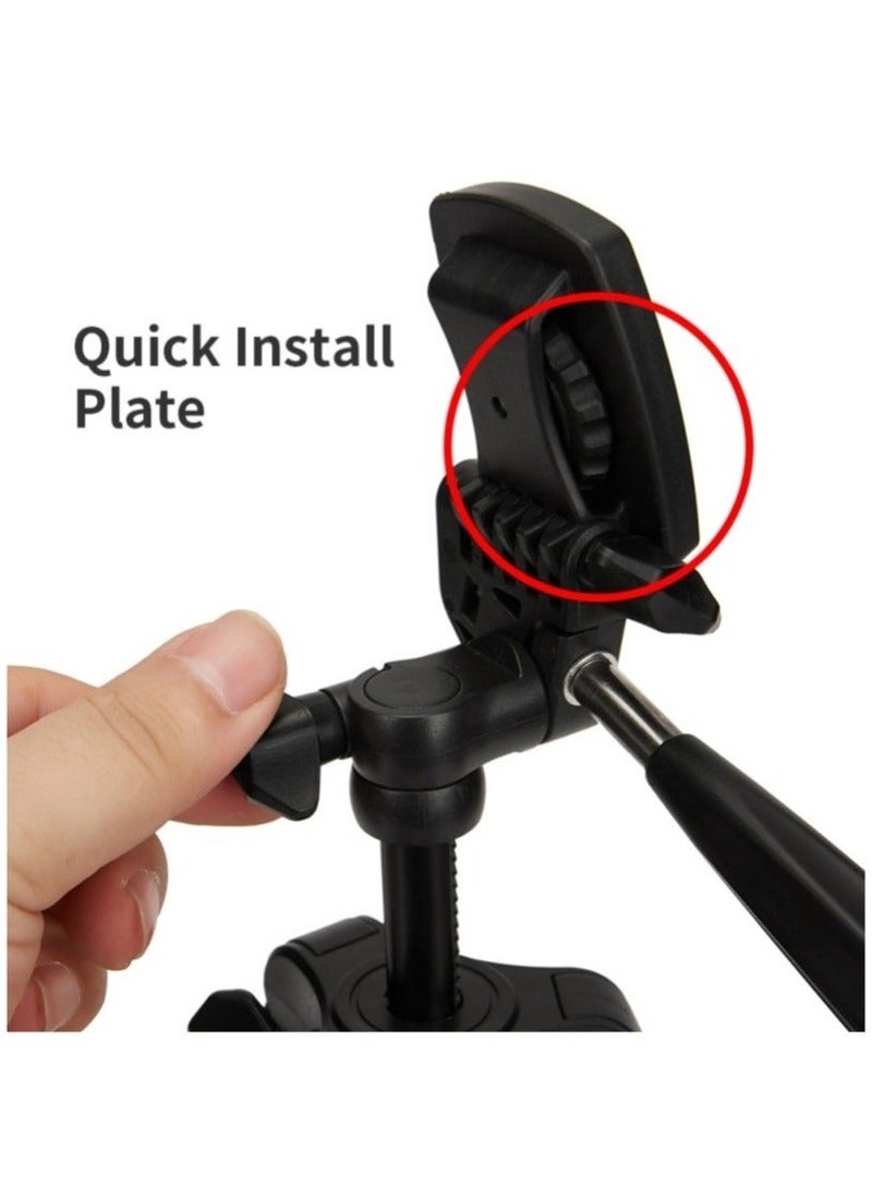 JMARY KP2205 Travel Tripod Mobile Phone Holder Telescopic Camera Mount Tripod Stand - Image 3