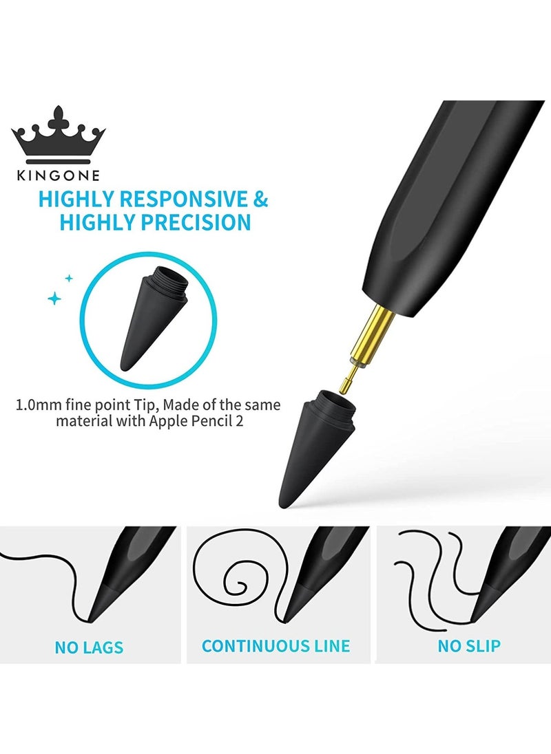 ELTRAZONE Upgraded Stylus Pen, iPad Pencil, Ultra High Precision & Sensitivity, Palm Rejection, Prevents False ON/OFF Touch, Power Display, Tilt Sensitivity, Magnetic Adsorption For iPad 2018 and Later - Image 3