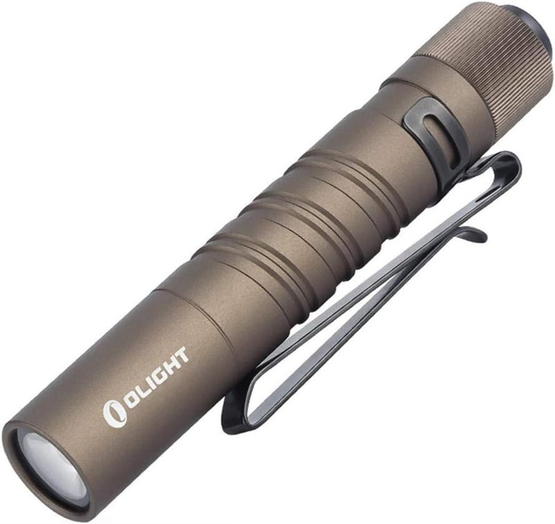 OLIGHT I3T EOS 180 Lumens Dual-Output Slim EDC Flashlight for Camping and Hiking, Tail Switch Flash Light with AAA Battery (Desert Tan) - Image 1