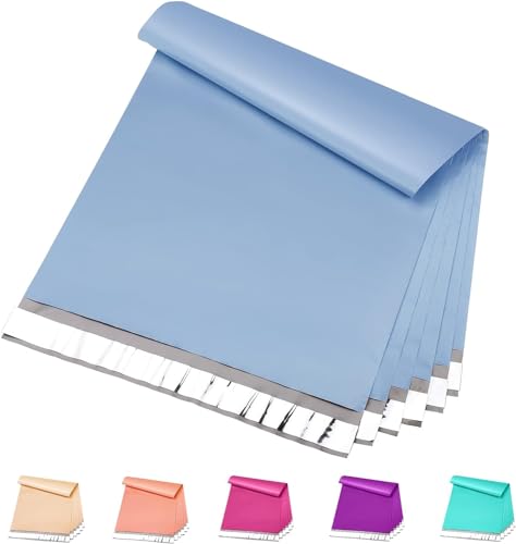 Metronic Poly Mailers 12x15.5 100 Pack, Medium Size Shipping Bags for Clothing, Strong Self-Seal Mailers Poly Bags Shipping Envelopes, Thick Mailing Bags Package Bags for Small Business, Blue - Image 1