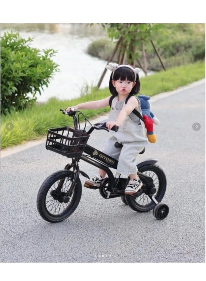 BABYCARA Kids Bike 12/14/16 Inch Assorted Cycling Removable Stabilizers Steel Frame with Basket and Air Tire - Image 2