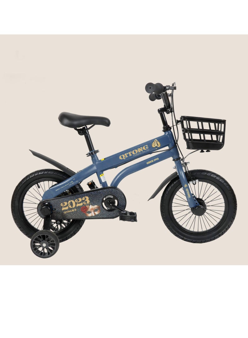 BABYCARA Kids Bike 12/14/16 Inch Assorted Cycling Removable Stabilizers Steel Frame with Basket and Air Tire - Image 1