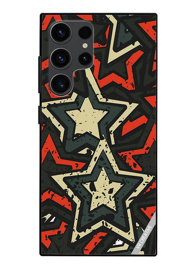 VR CREATIVE Protective Case Cover For Samsung Galaxy S23 Ultra 5G Stars Design Multicolour - Image 1