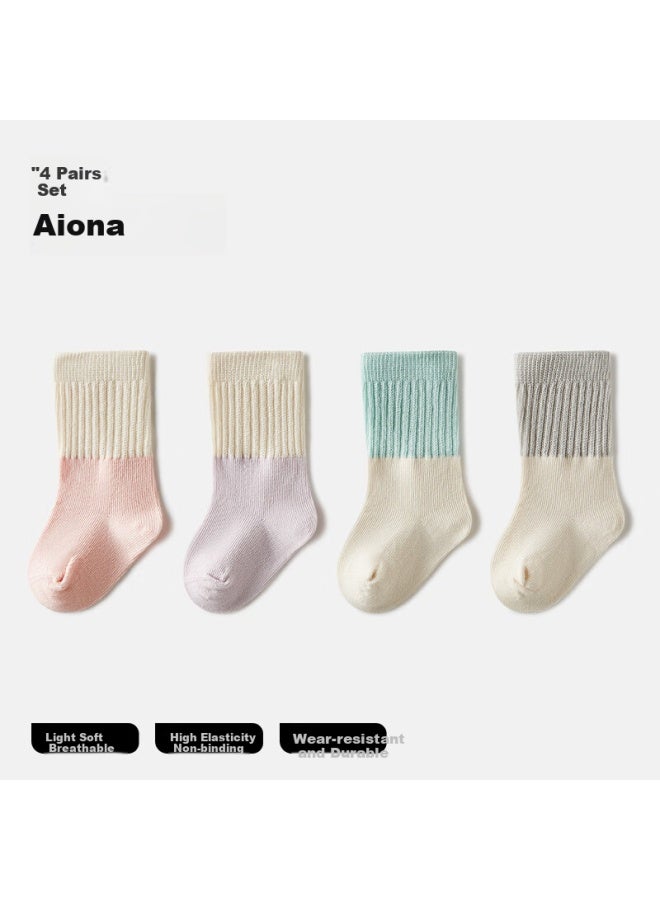 Beptides Beipes Baby Socks Spring And Summer New Born Baby Seamless Mid-tube Socks For Boys And Girls Children Breathable Cool Socks - Image 1