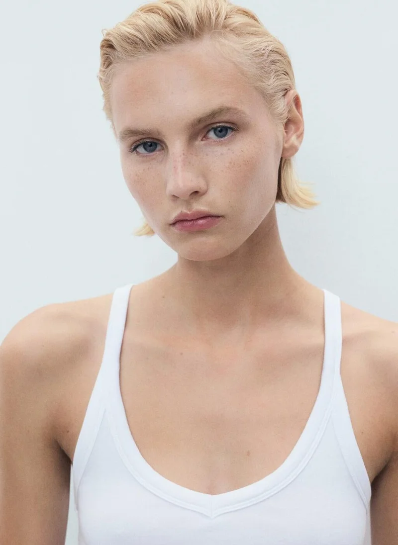 MANGO Cotton top with straps