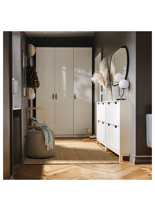 زبون مقعد بوف مع مساحة تخزين/لون بيج داكن - Image 4