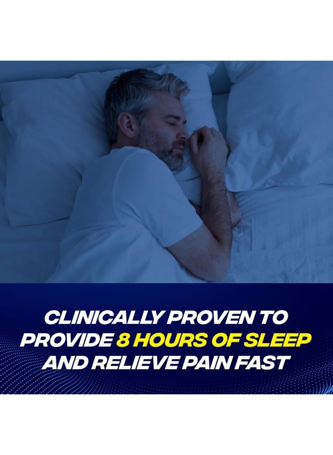 Advil PM Pain Reliever and Nighttime Sleep Aid, Pain Medicine with Ibuprofen for Pain Relief and Diphenhydramine Citrate for a Sleep Aid - 40 Coated Caplets  - Image 3