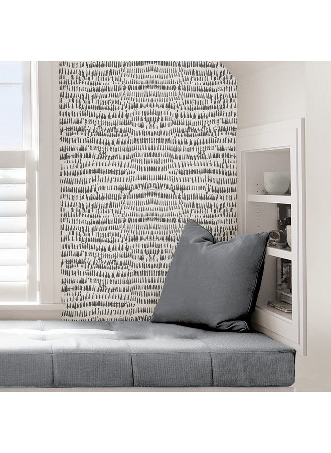 NuWallpaper Nu2678 Kylver Peel & Stick Wallpaper Grey  - Image 4