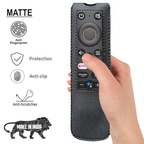 Zaoma Flip Cover Compatible for Remote Control of realme HD Ready LED Smart Android TV Remote Control - Black - Image 4