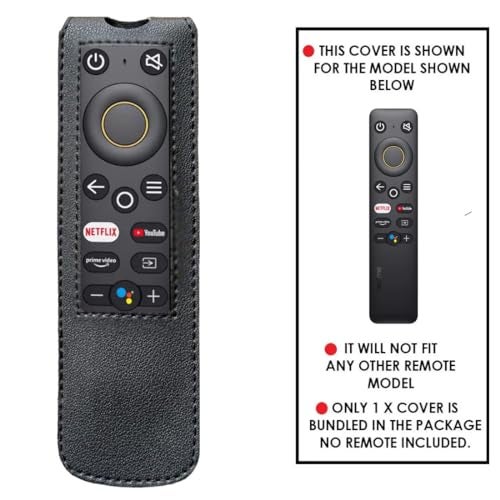 Zaoma Flip Cover Compatible for Remote Control of realme HD Ready LED Smart Android TV Remote Control - Black - Image 2