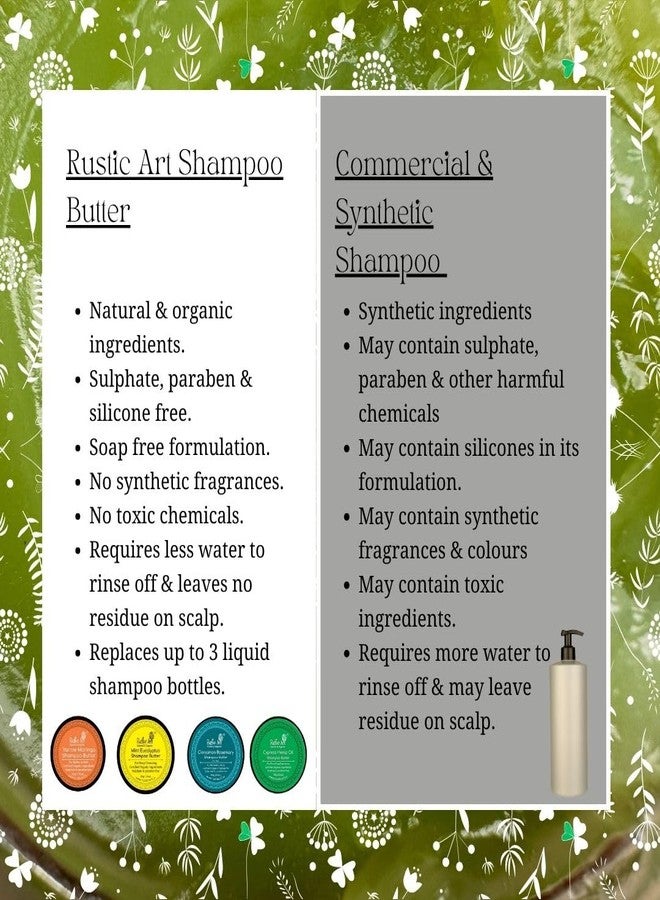 راستيك أرت شامبو زبدة اليارو والمورينجا من روستيك آرت | منظف شعر لطيف بخلاصات اليارو والمورينجا | غسول لطيف بزيت اللافندر واللوز والجوجوبا | خالٍ من الكبريتات والبارابين | مركزات تدوم طويلاً | 50 غرام - Image 2