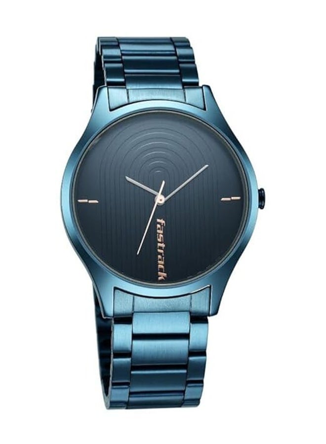 fastrack Style Up Quartz Analog Blue Dial Stainless Steel Strap Watch For Guys 3184Qm01 - Image 2