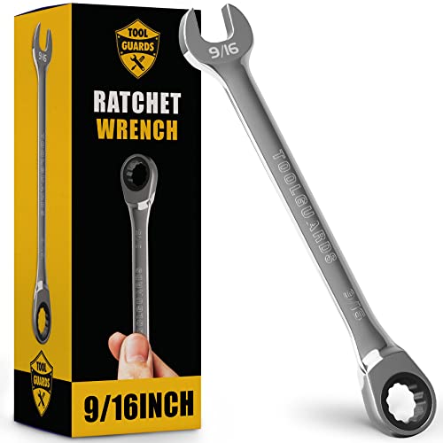 TOOLGUARDS 9/16" Wrench - Ratcheting Wrench - Slim Profile - Ratchet Wrench - Image 1