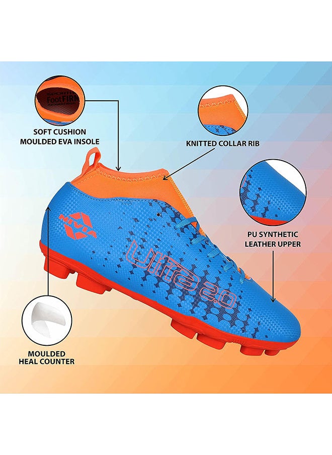 Nivia - Ultra 2.0 Football Shoes for Men | 1398BO07 | Size : 7UK / 8US / 41 EU |Material type : Synthetic | Closure Type : Lace up | Lightweight and Comfortable Grip - Image 1