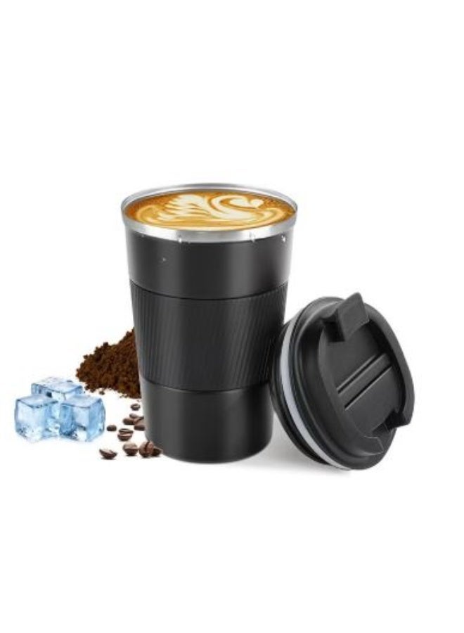 H.F.J HFJ Stainless Steel Coffee Mug – Double-Walled Insulated Travel Cup with Leak-Proof Lid & Non-Slip Grip – Perfect for Hot & Cold Beverages on the Go (510 ml) - Image 1