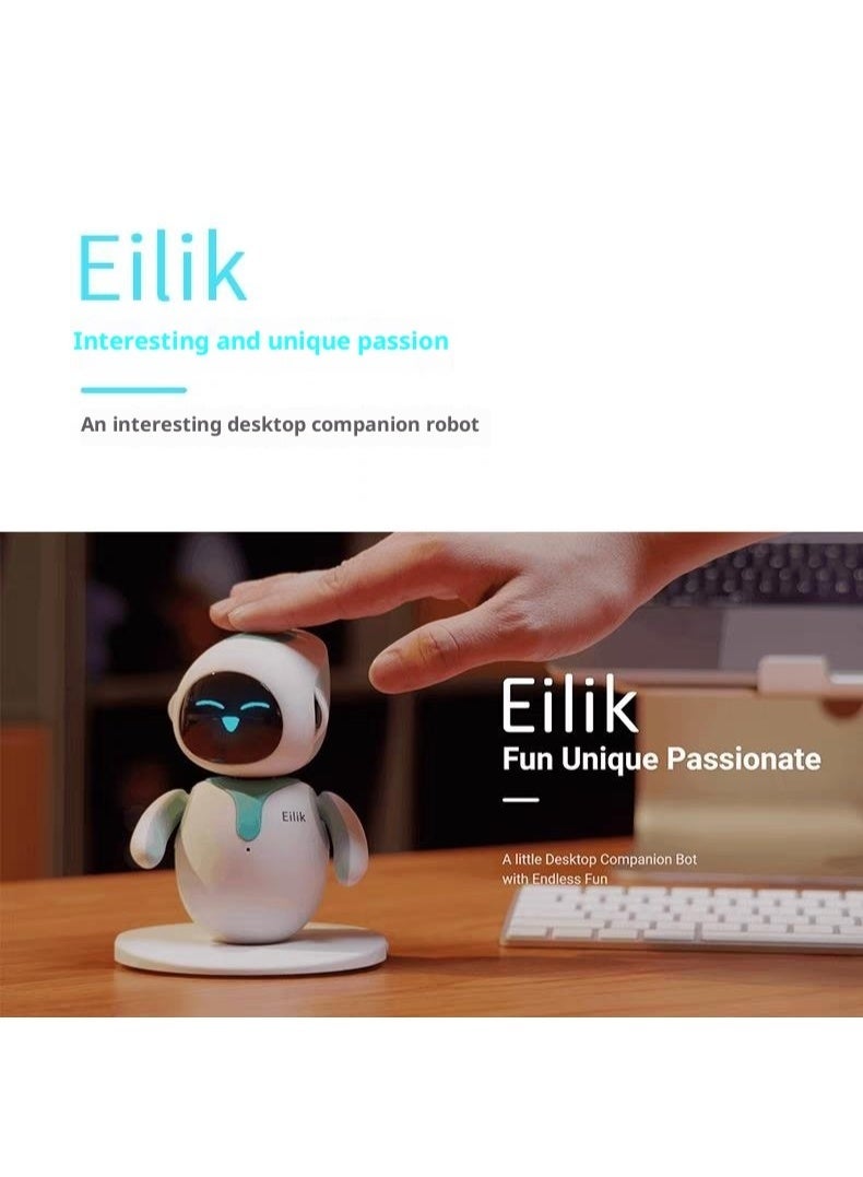 Eilik روبوت إيليك: لعبة حيوان إلكتروني صديق ذكية ذو تفاعل صوتي عاطفي ذكية لأولئك الأطفال على سطح المكتب - Image 3