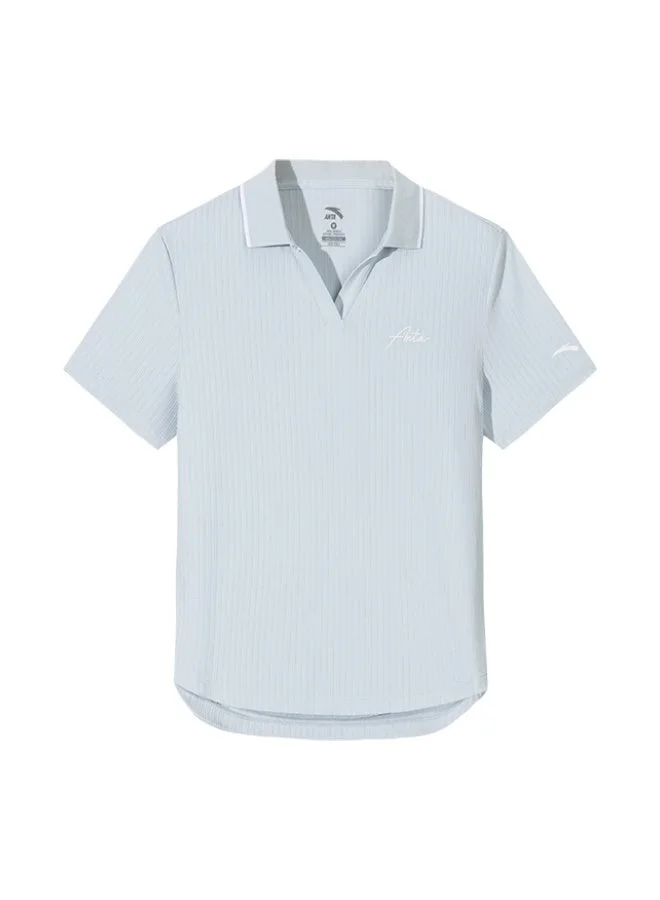 ANTA Women'S Regular Fit Workout Training Commute Short Sleeve Polo