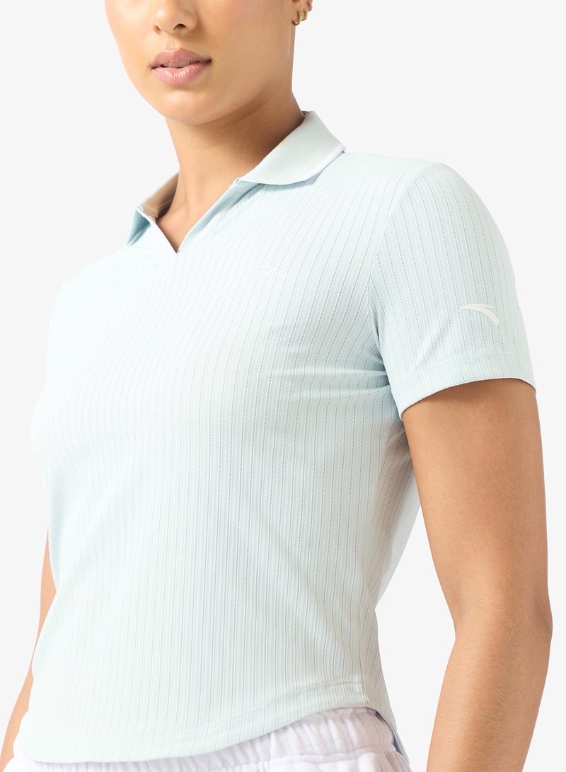 ANTA Women’s Cooling Slim-Fit Sports Shirt/IceSilk Polo/IceSkin Technology · Antimite Protection · Flattering Fit - Image 3