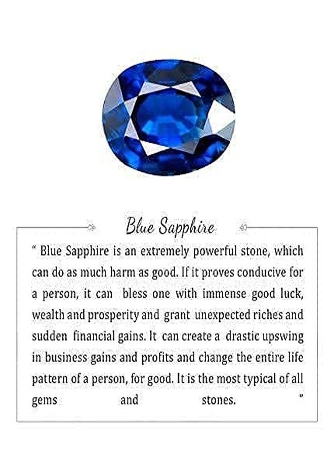 Kirti Sales Gems Ceylon Blue Sapphire Neelam 5.25 Ratti Cylone (Srilankan) Blue Sapphire(Shani) Neelam Gemstone - Image 3