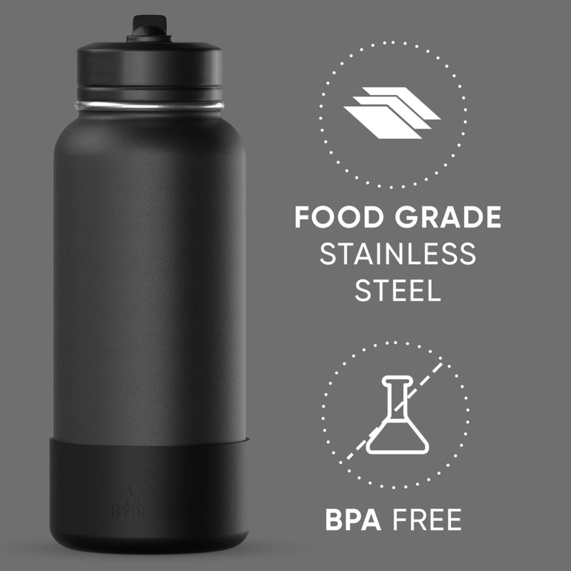 Hydrapeak 32oz Sport Insulated Water Bottle with Straw & Chug Lid, Leak & Spill Proof, Keeps Drinks Cold for 24 Hours, Hot for 12 Hours, Premium Stainless Steel Water Bottles (32oz, Digital Lavender) - Image 5