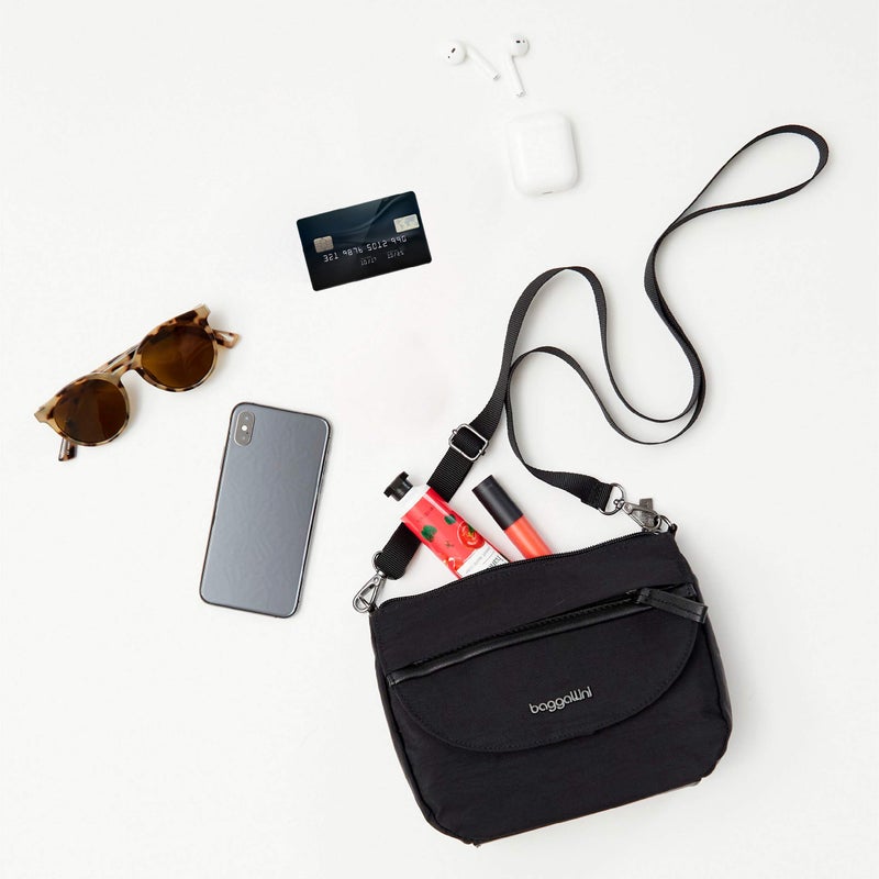 Baggallini womens 2.0 Pocket Crossbody 2 0 with RFID, Black, One Size US - Image 2