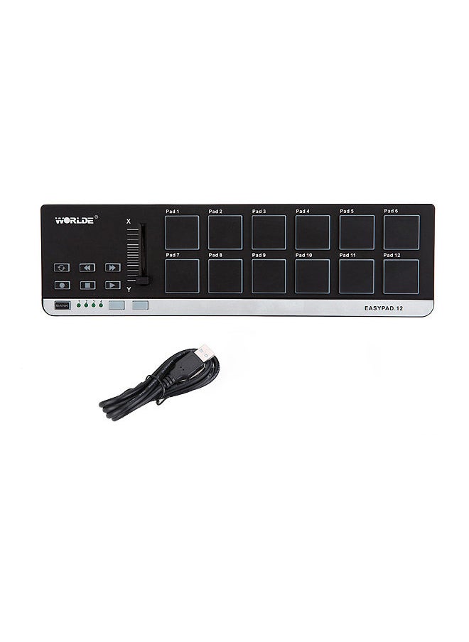 EasyPad.12 Portable Mini USB 12 Drum Pad  MIDI Controller