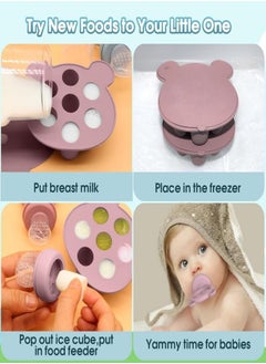 Baby Food Pacifier Feeders, Silicone Breastmilk Popsicle Molds Set, Baby Fruit Feeder for Teething, Infant Fruit Teething Toy (Pink) - pzsku/Z036835F1E98A5434F17AZ/45/_/1712643824/2b141e6d-5c3c-4815-b5ac-a6fb4c7c5322