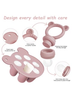 Baby Food Pacifier Feeders, Silicone Breastmilk Popsicle Molds Set, Baby Fruit Feeder for Teething, Infant Fruit Teething Toy (Pink) - pzsku/Z036835F1E98A5434F17AZ/45/_/1724145451/227c782a-93d3-49ec-8b6d-f9daa2a9d21c