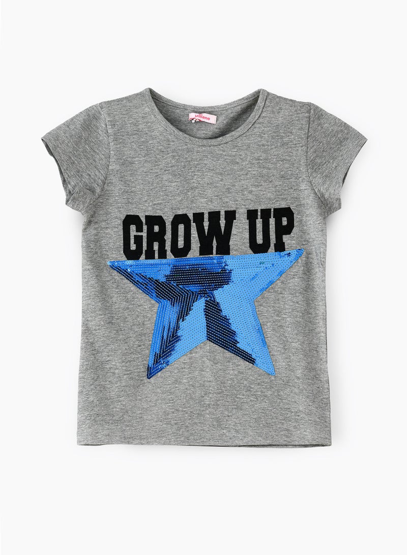 Jelliene Knit Top With Sequins Work In Front - Image 1