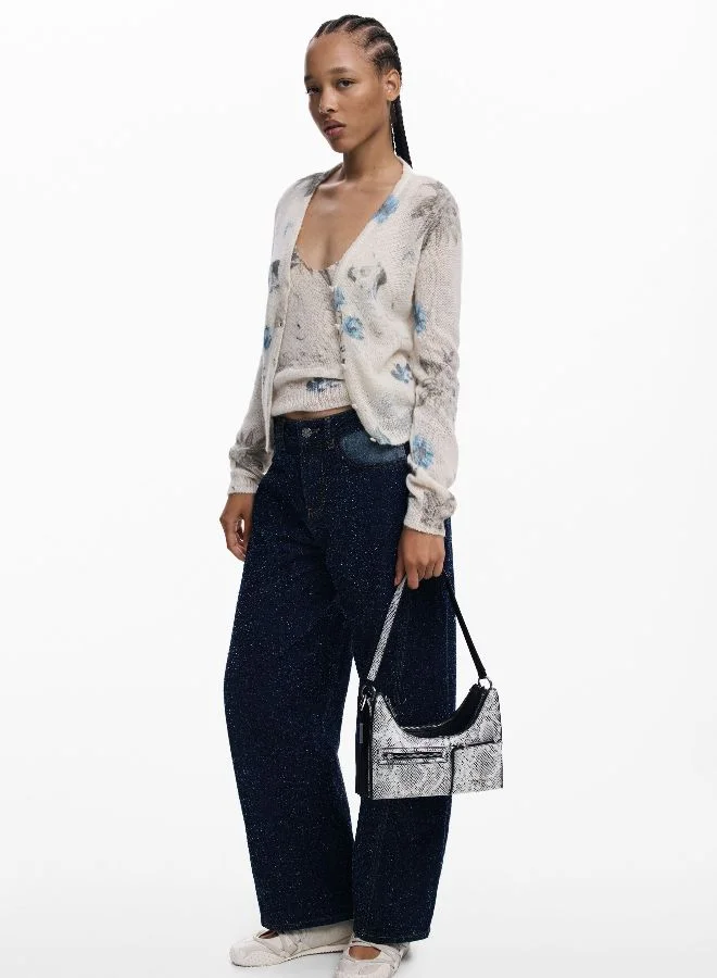 DESIGUAL Small Detachable Two-Tone Bag