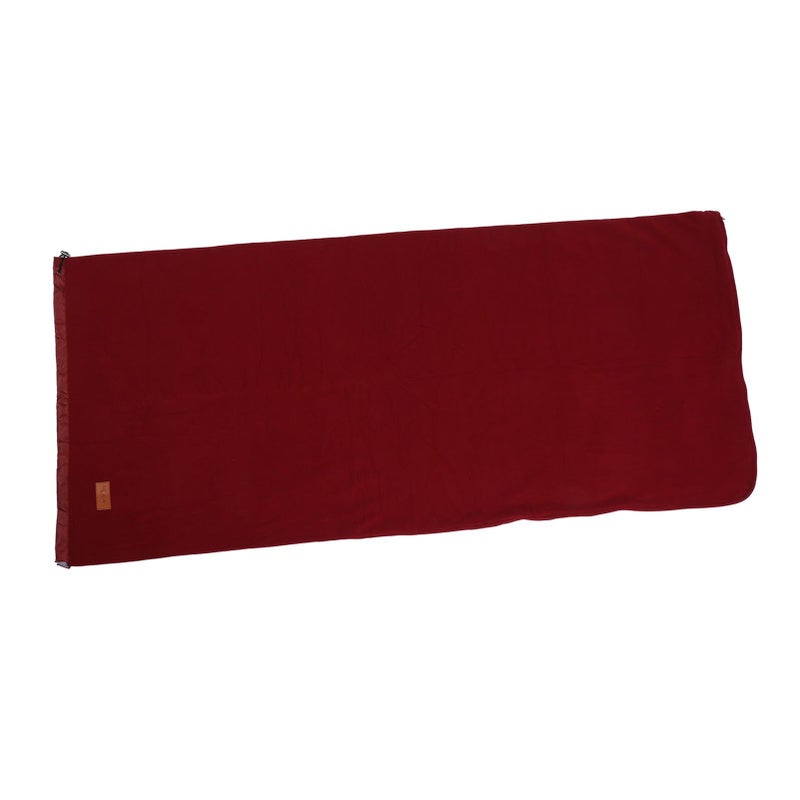 Super Thick Fleece Sleeping Bag Liner Blanket For Camping Travel Backpacking Dark Red - Image 4