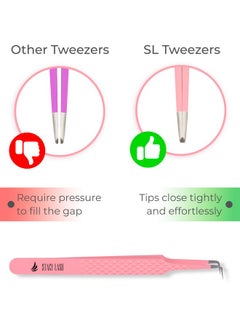 Stacy Lash Isolation Tweezers/Precision Supplies For Classic &Volume Extensions And Individual False Eyelashes/Separator Tool/Curved Tip  - Image 4
