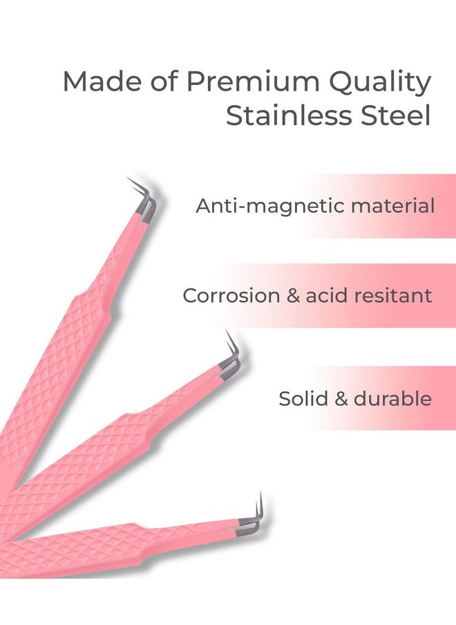 Stacy Lash - Isolation Tweezers/Precision Supplies For Classic &Volume Extensions And Individual False Eyelashes/Separator Tool/Curved Tip - Image 1