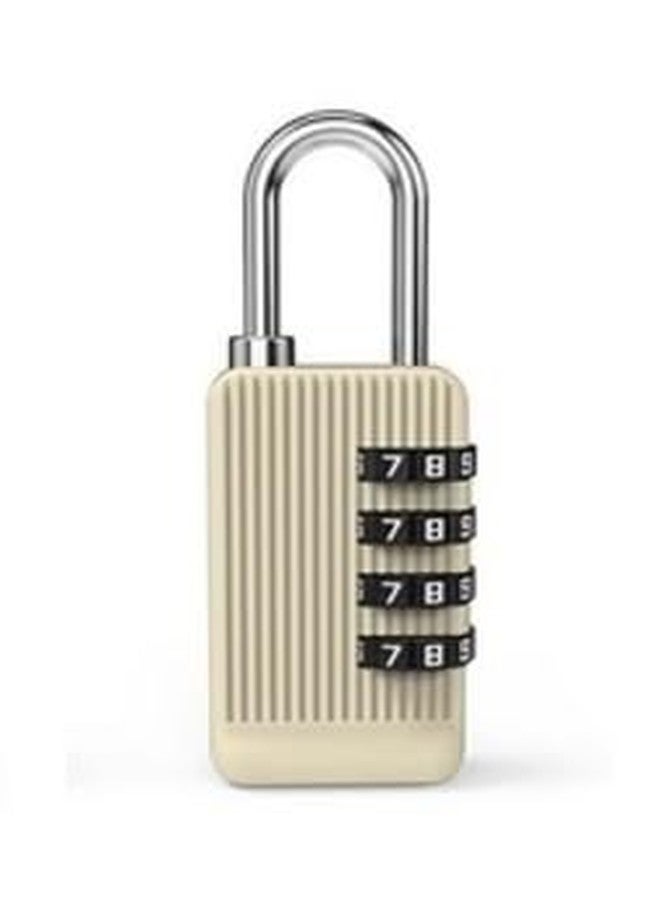 VALUEVIBES Luggage Locks, Travel Lock Safety 4 Digit Combination, Zinc Strong Number Locks, Digital Lock for Travel Suitcase, Backpack, Lockers, Case, Toolbox (Light Yellow) - Image 1