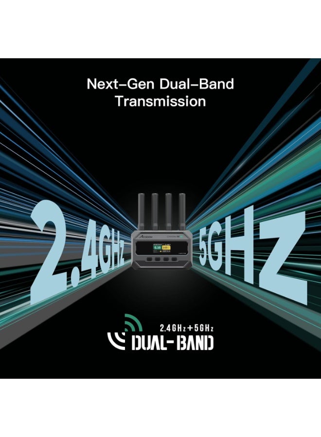 Accsoon CineView SE 4K Wireless Video Transmission System – Dual-Band HDMI Wireless Video Transmitter & Receiver With Low Latency Monitoring For Filmmaking And Live Production - Image 3