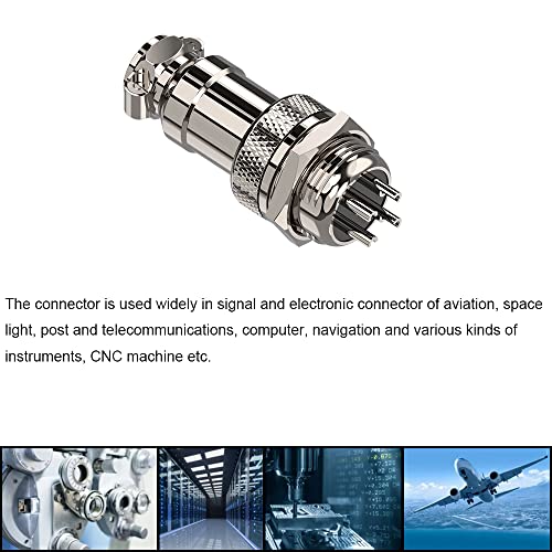 Clyxgs Aviation Plug Connector 4-Pin Male Female Panel Metal Wire Panel Connector 16mm Socket 10PCS - Image 5