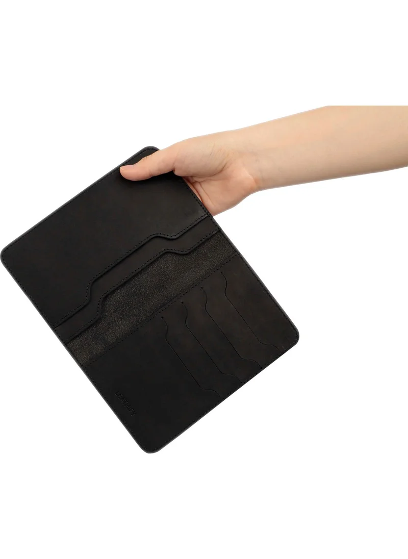 Black Börk Leathify Patriot Black Portfolio Card Holder