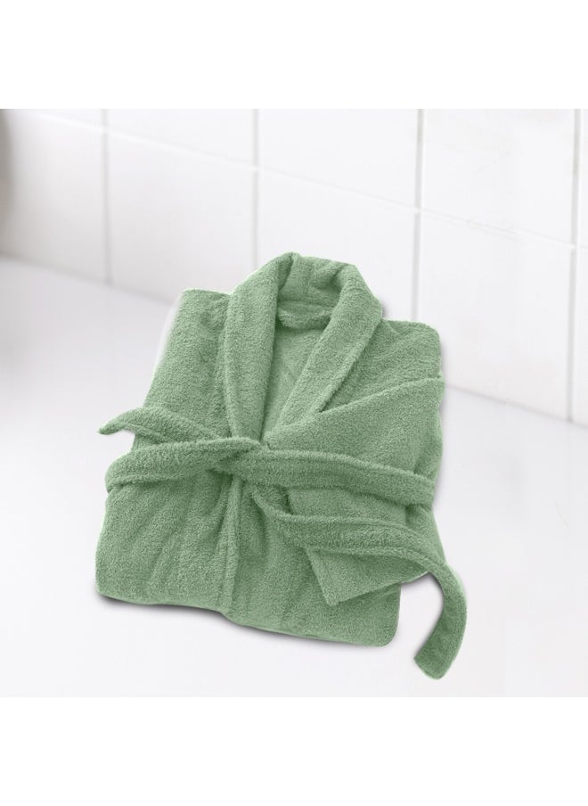 Rest Terry Bathrobe With Pockets Mint Green Xxl Hotel Luxury Loungewear Cotton Soft And Absorbent Comfortable After Shower Bathrobe Fade Resistant For Men And Women One Size Fits All 45X30X65Cm  - Image 2