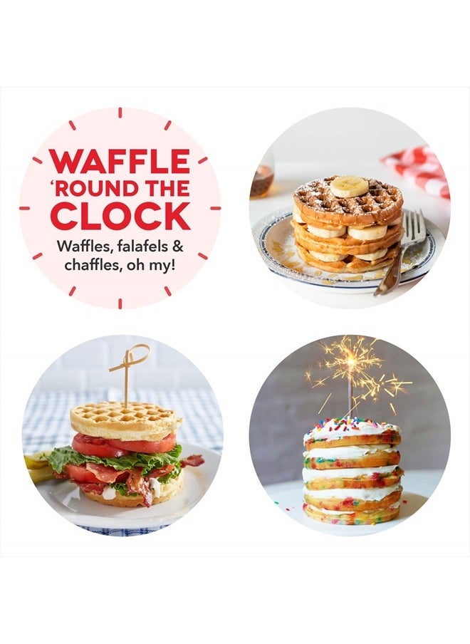 Dash Mini Maker for Individual Waffles, Hash Browns, Keto Chaffles with Easy to Clean, Non-Stick Surfaces, 4 Inch, Aqua  - Image 5