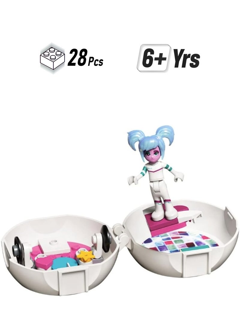 LEGO Movie 2 Sweet Mayhem Minifigure in Pod 853875, 28 Pieces - Image 1