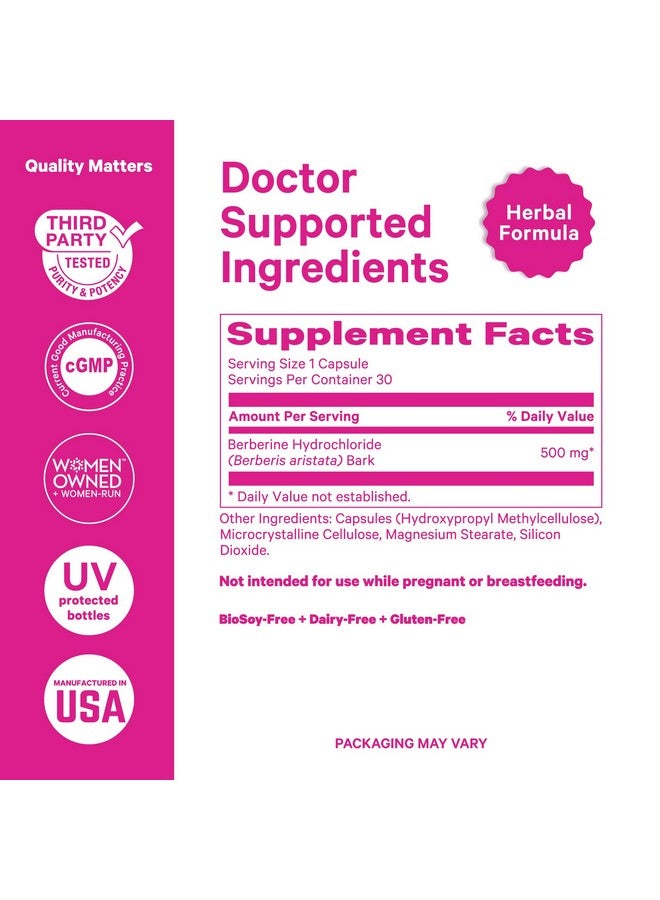 Pink Stork مكمل بيربرين من بينك ستورك 500 ملغ - دعم الأيض للنساء - صحة هرمونية عامة، لنمط حياة نشط وصحي، خالي من الغلوتين، خالي من الألبان - كبسولات 500 ملغ، 30 حبة - Image 4