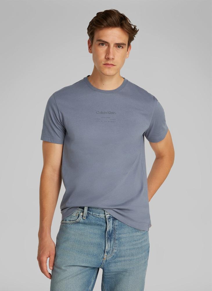 CALVIN KLEIN Raised Editorial Logo T-Shirt  - Image 1