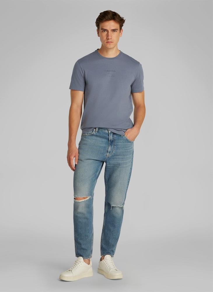 CALVIN KLEIN Raised Editorial Logo T-Shirt  - Image 4